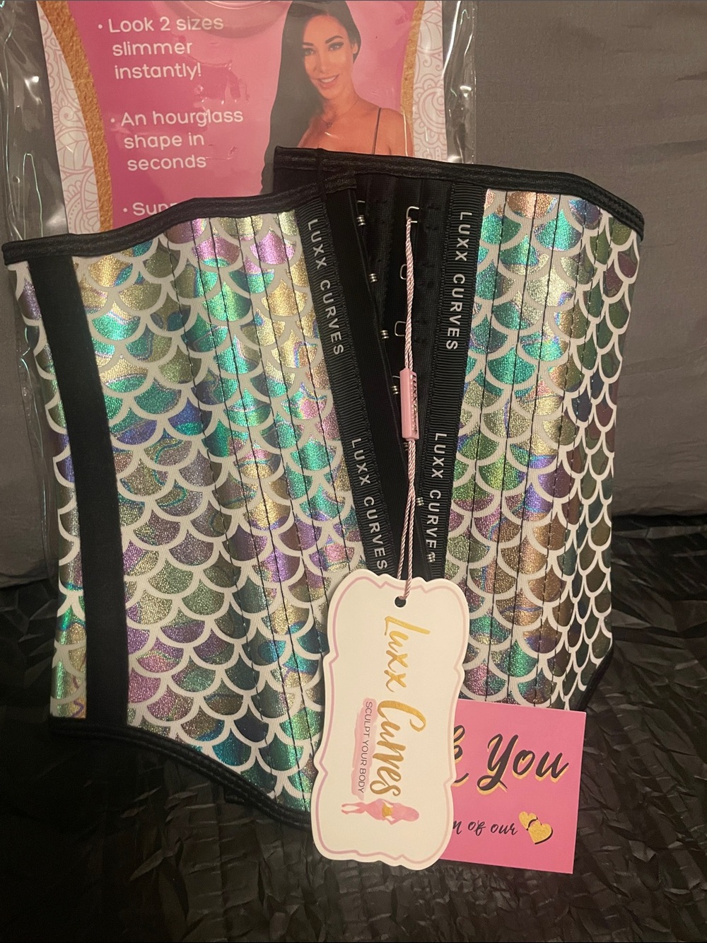 Luxx Curves Holographic Mermaid Waist Trainer